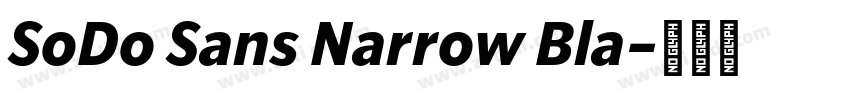 SoDo Sans Narrow Bla字体转换